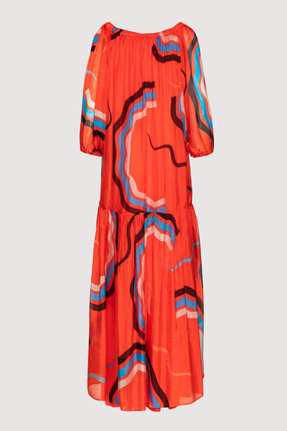 Clementine dress in silk/viscose
