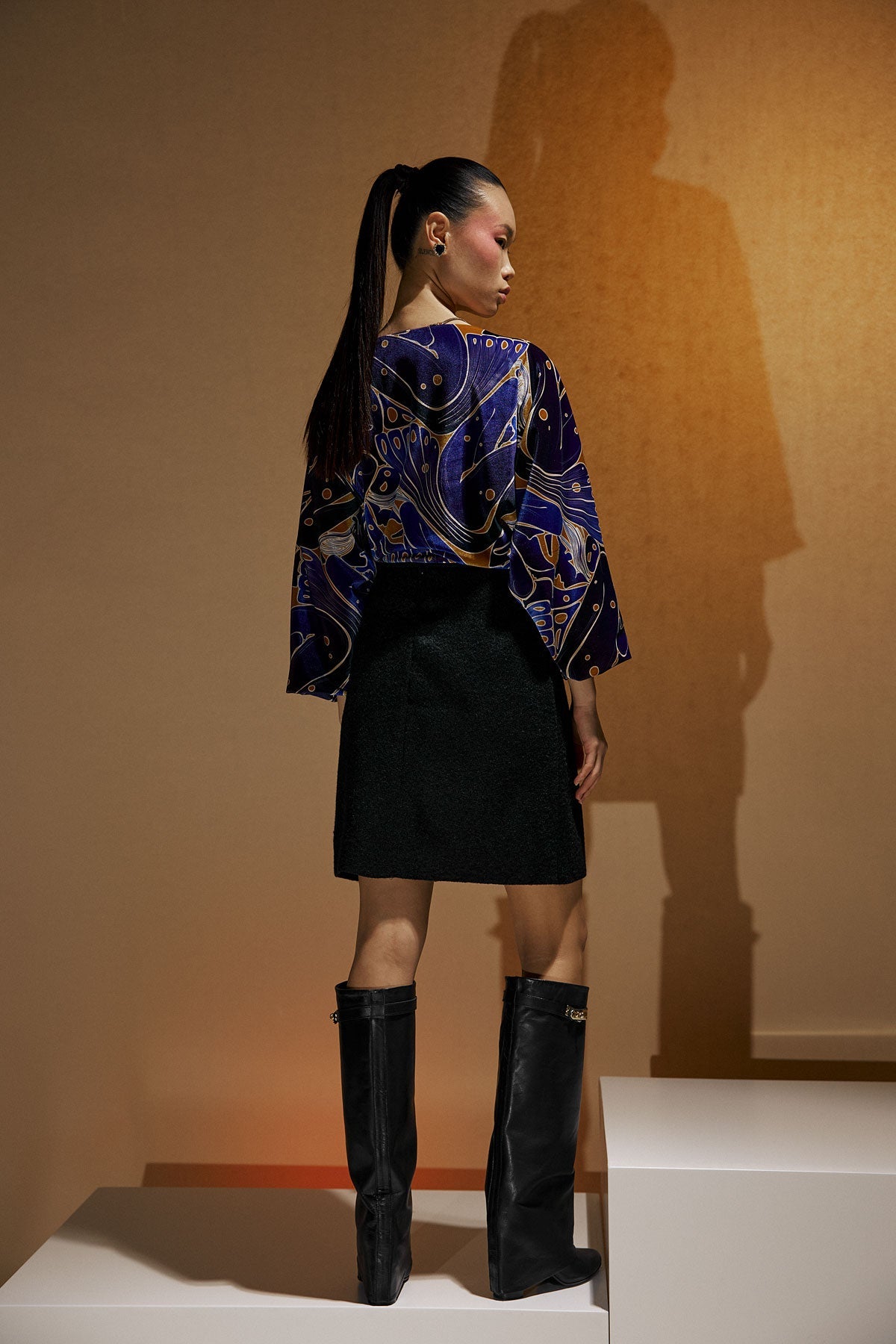 Jeanette skirt in Brushed wool