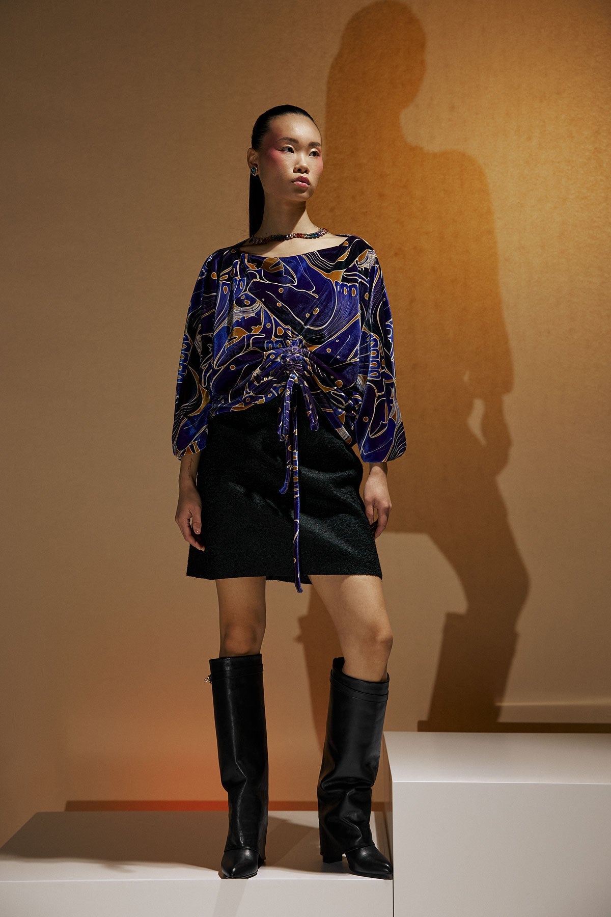Jeanette skirt in Brushed wool