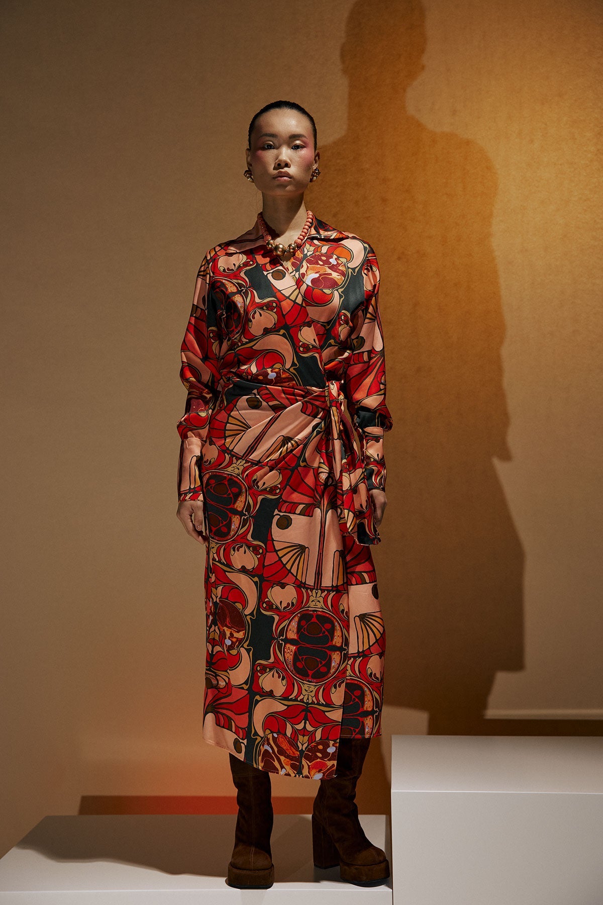 Jenny wrap dress in viscose
